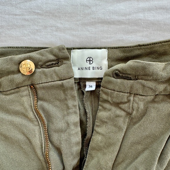 Annie Bing Carrie Shorts in Army Green Size 36 (US 6) - Picture 6 of 7